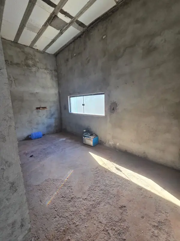 Cozinha em obra cinza
